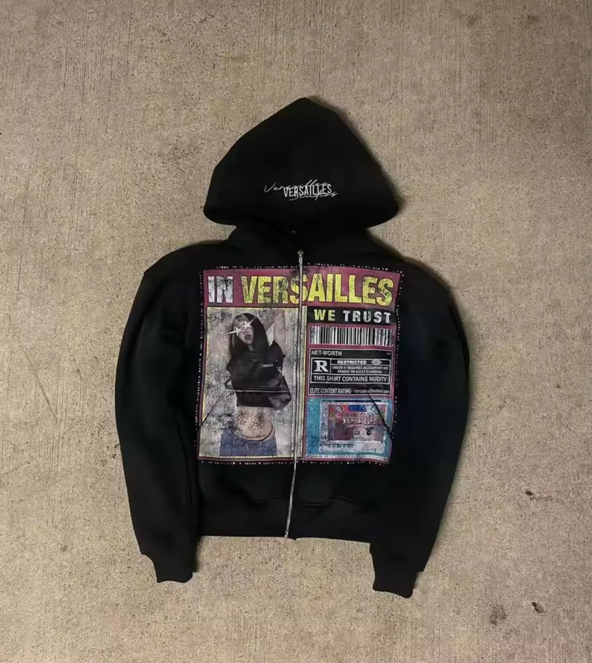 versailles zip up hoodie